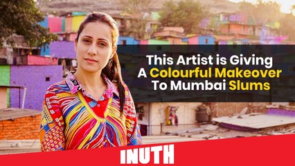 This Artist is Giving A Colourful Makeover To Mumbai Slums