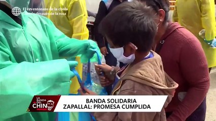 Aldo Miyashiro cumplió su promesa y llevó ayuda a la población de Las Lomas de Zapallal