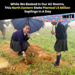 While We Basked In Our AC Rooms, This North Eastern State Planted 1.5 Million Saplings In A Day