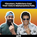 Filmstars, Politicians Cast Their Vote In Maharashtra Polls