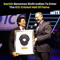 Sachin Becomes Sixth Indian To Enter The ICC Cricket Hall Of Fame