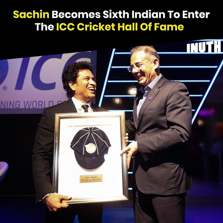Sachin Becomes Sixth Indian To Enter The ICC Cricket Hall Of Fame
