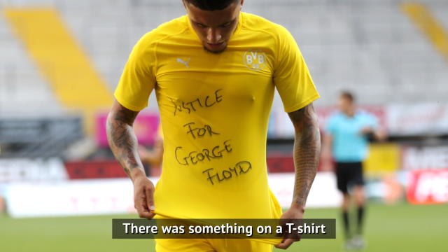 Favre unable to judge Sancho's 'Justice for George Floyd' T-shirt tribute