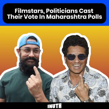 Filmstars, Politicians Cast Their Vote In Maharashtra Polls
