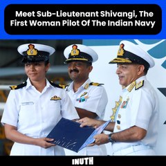 Meet Sub-Lieutenant Shivangi, The First Woman Pilot Of The Indian Navy