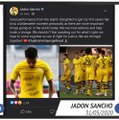 SOCIALEYESED: Football: Jadon Sancho calls for 'Justice for George Floyd'