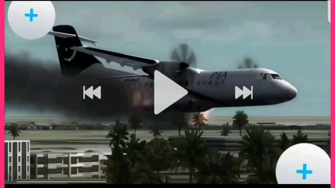 Pakistani AIR PLANE crushed. PIA crushed in Pakistan.