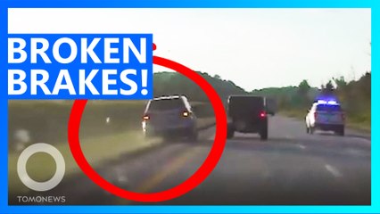 Authorities to the Rescue as Woman's Car Won't Stop