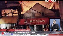 Dua Unit Toko di Kota Bogor Hangus Terbakar