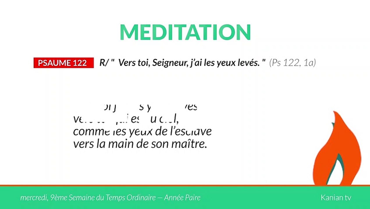 MÉDITATION / Psaume 122 : "Vers toi, Seigneur, j’ai les yeux levés."