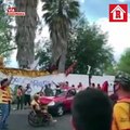 Aficionados de Morelia protestan a las afueras del Estadio Morelos