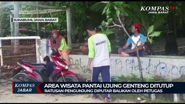 Area Wisata Pantai Ujung Genteng ditutup