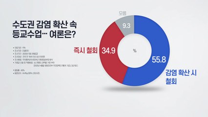 [더뉴스-더인터뷰] 수도권 감염 확산 속 '등교수업 철회 시점' 여론은? / YTN