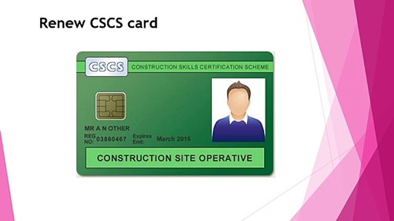 renew cscs card