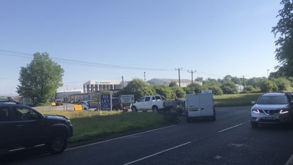 Queues at Kinneil Kerse Recycling Centre