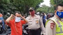 Polisi Razia Warga Tak Pakai Masker