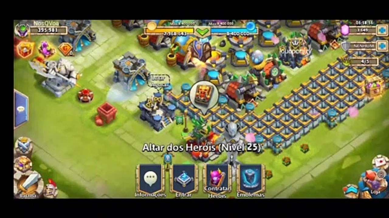 60 Cristal de heroi, castle clash: batalha de guildas, igg