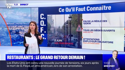 Restaurants: le grand retour demain ! (2) - 01/06