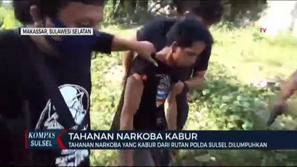 Tahanan Narkoba Yang Kabur Dari Rutan Polda Sulsel Dilumpuhkan