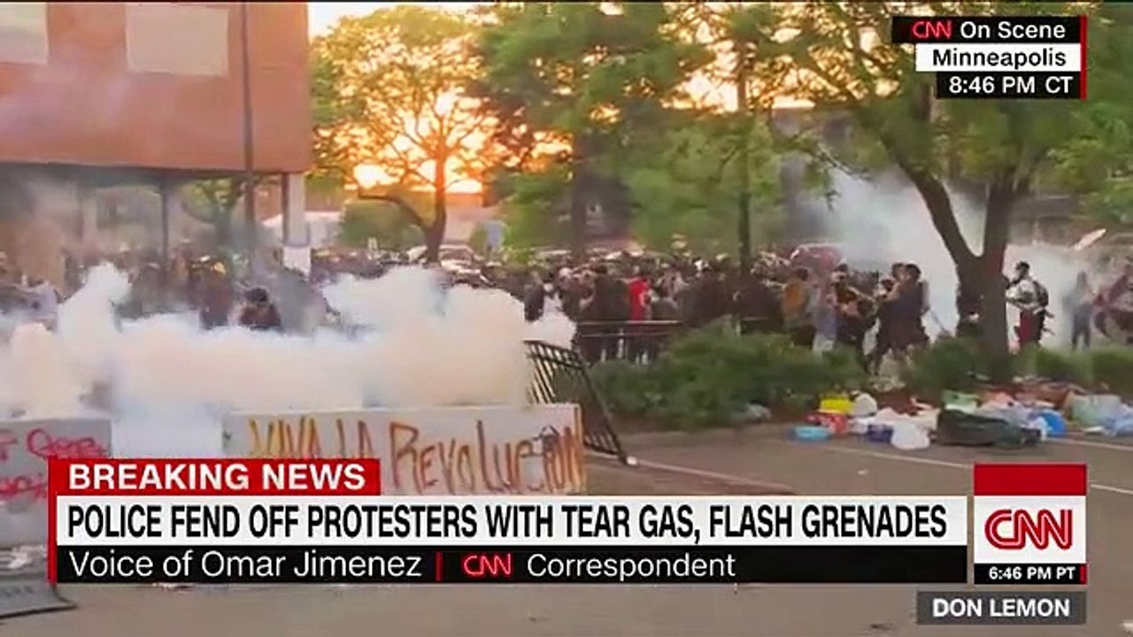 Escalating protests force CNN crew to flee to safety