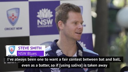 Download Video: Steve Smith admits he'll have to get used to new spitting rules in cricket