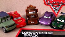 Carros 2 London Chase diecast Relampago Mcqueen Mate Disney Pixar Cars 2 Dublado em Portugues