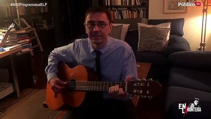 El esperpento de Monedero para celebrar la 'paguita': un desafinado ‘Bella Ciao’ y un ‘truco bolivariano’
