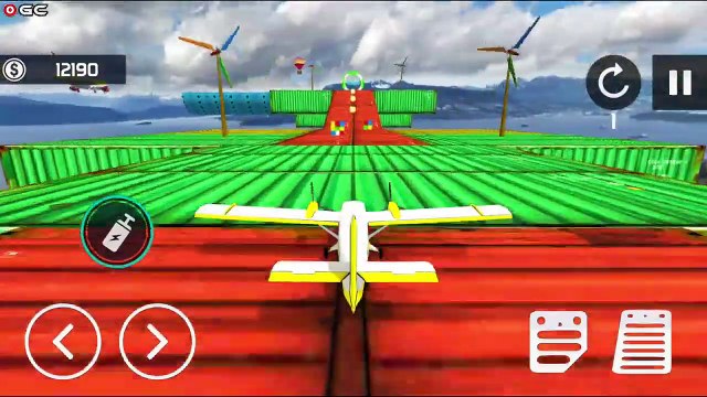 Mega Ramp Airplane Stunts Racer Impossible Tracks - Fly Airplane Ramp Drive - Android GamePlay