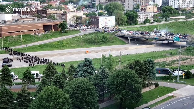 National Guard deployed as Minneapolis police fire tear gas at protesters