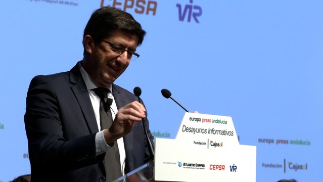 Juan Marín participa en un desayuno informativo de Europa Press