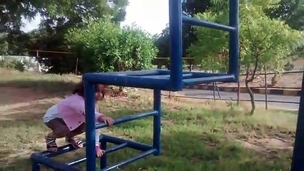 Beautiful baby girls playing