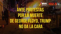 Esconden a Trump en búnker durante protestas por la muerte George Floyd