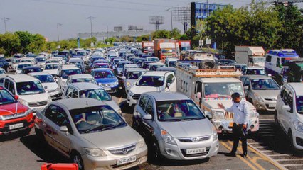 Traffic jam, crowd at railway station on first day of Unlock