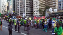 Clashes between Bolsonaro's supporters, opponents and police in Sao Paulo