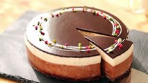 チョコレート・ムースケーキの作り方＊クリスマス No-Bake Chocolate Mousse Cake-Eggless recipe｜HidaMari Cooking