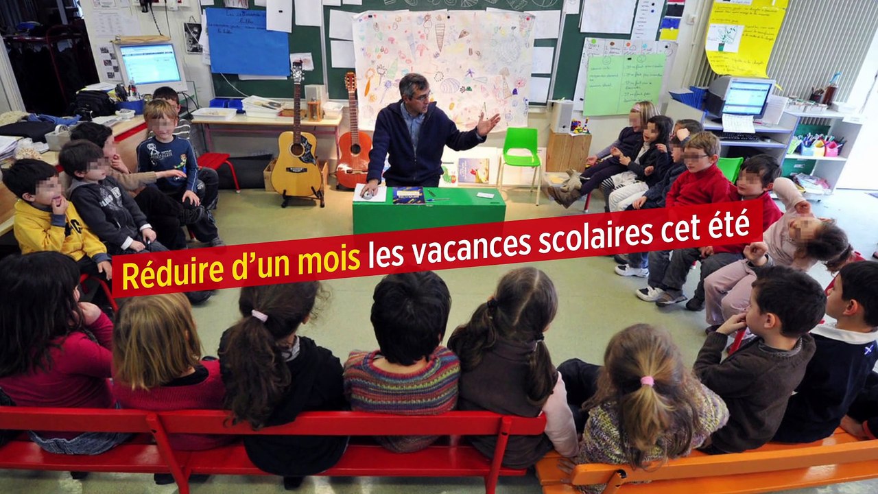 Réduire d’un mois les vacances scolaires cet été