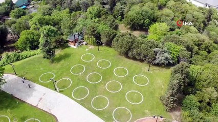 Nakkaştepe Millet Bahçesinde Çemberli Sosyal Mesafeli Dönem Başladı