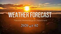Pak Weather Forecast 02-04 June 2020.