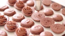 チョコレートマカロンの作り方 Chocolate Macaron｜HidaMari Cooking