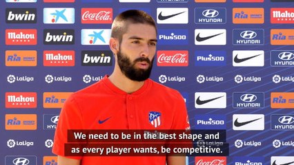 Atletico's Carrasco happy with return to group training