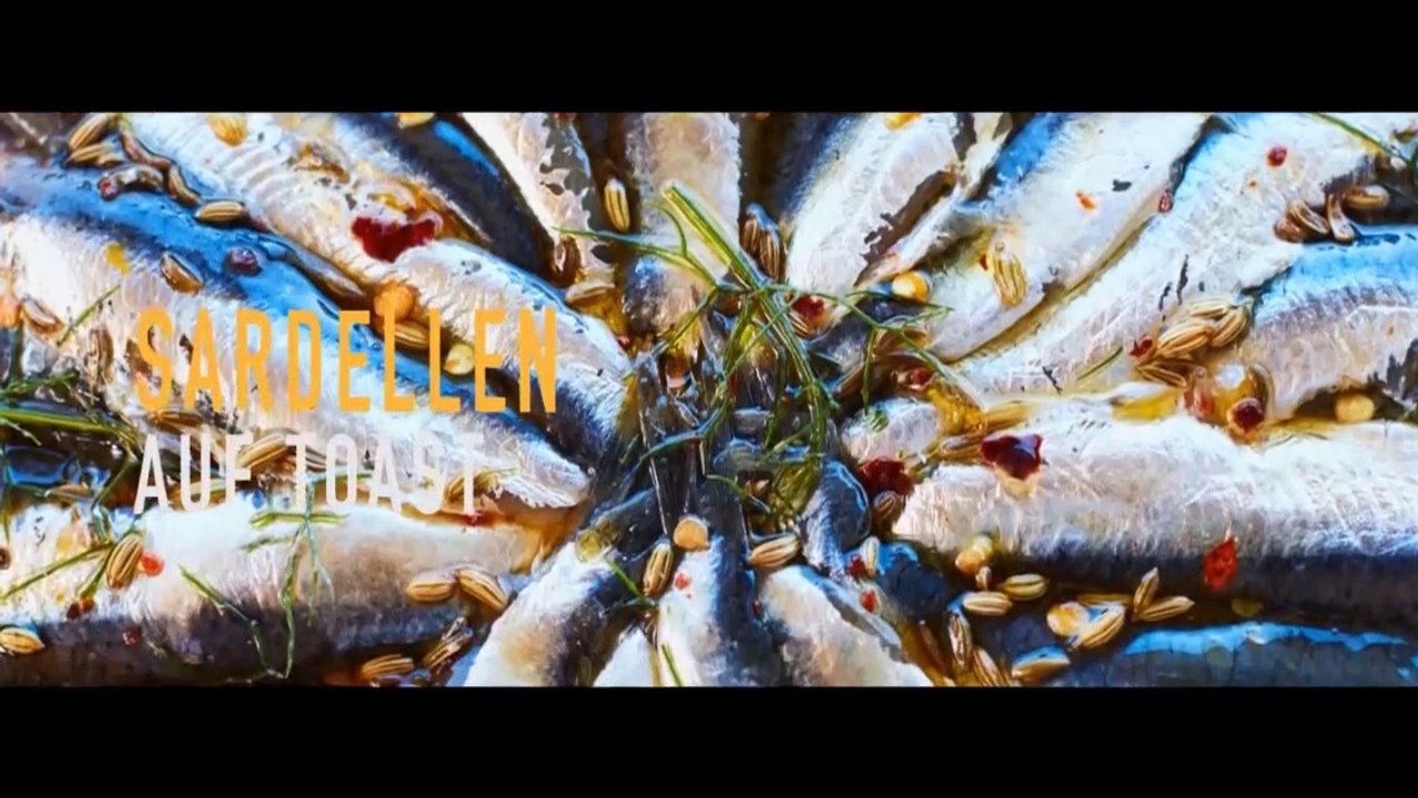 Sardellen auf Toast