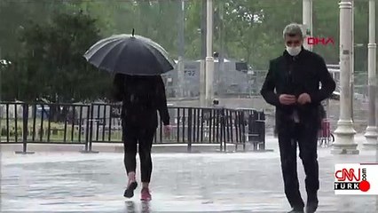 Yağmur hazırlıksız yakaladı