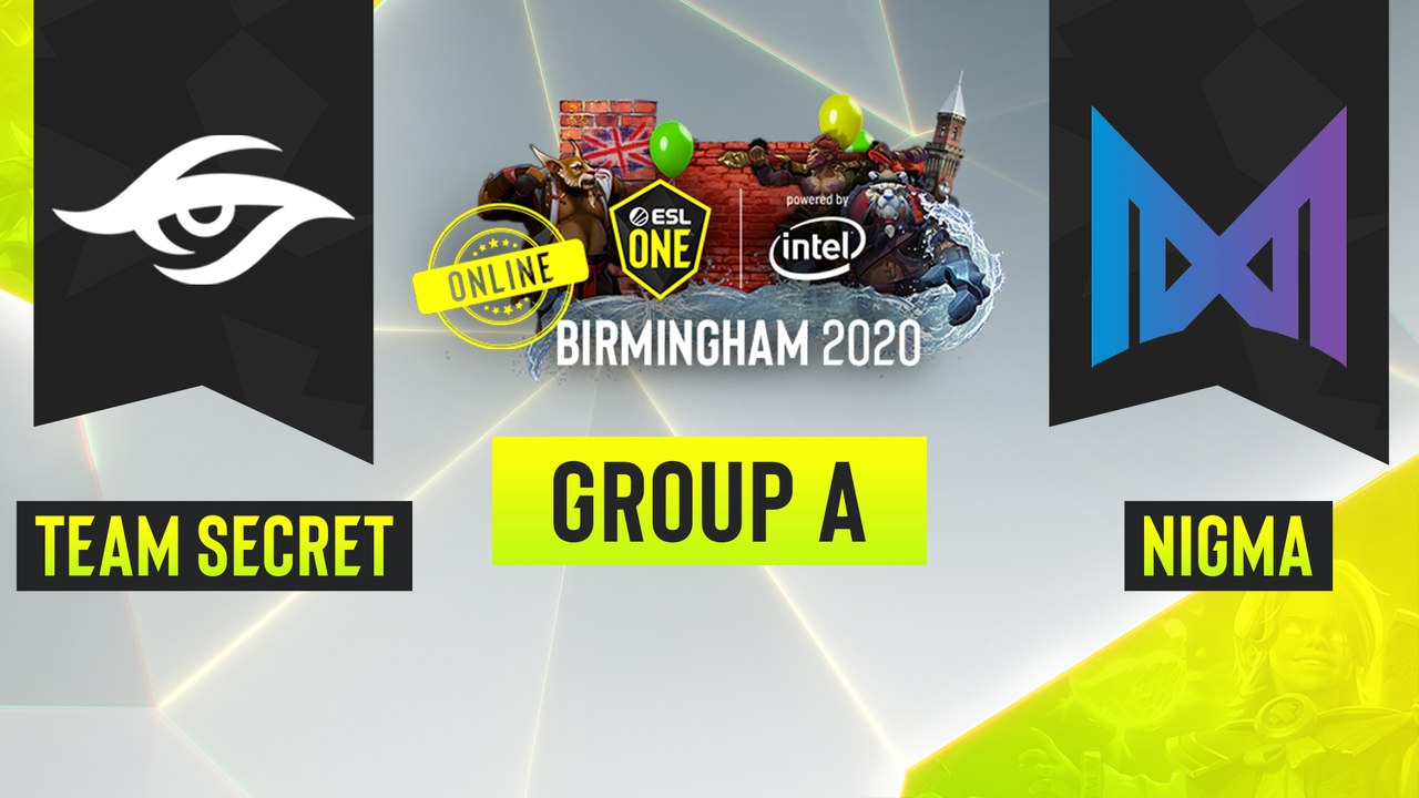 Dota2 - Team Secret vs. Team Nigma - Game 2 - ESL One Birmingham 2020 - Group A - EU