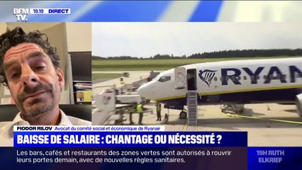 Pour l'avocat du comité social et économique de Ryanair Fiodor Rilov, "les salariés trouvent scandaleux qu'on instrumentalise le Covid-19 pour faire passer des plans de licenciement"