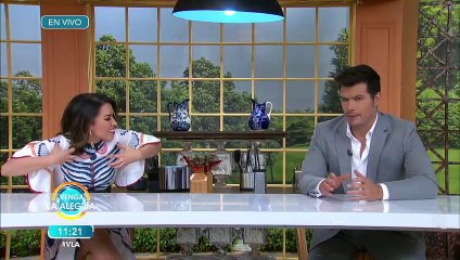 Cynthia te muestra su rutina para ejercitarse en casa. ¡Hazla tú también! | Venga La Alegría