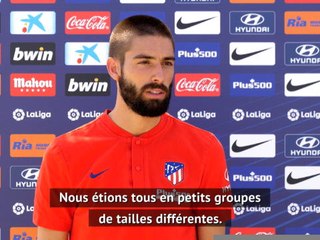 Atlético - Carrasco : "Très heureux de nous entrainer de nouveau ensemble"