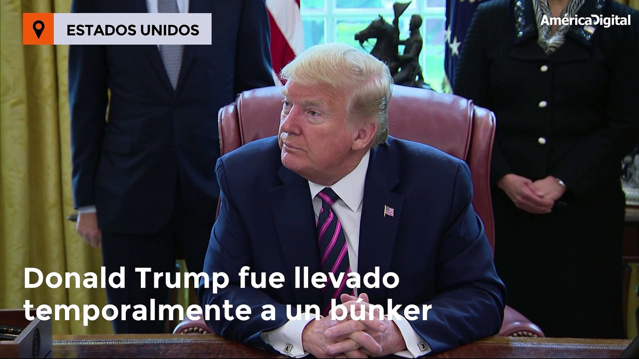 Trump se habría refugiado temporalmente en un búnker durante protestas por George Floyd