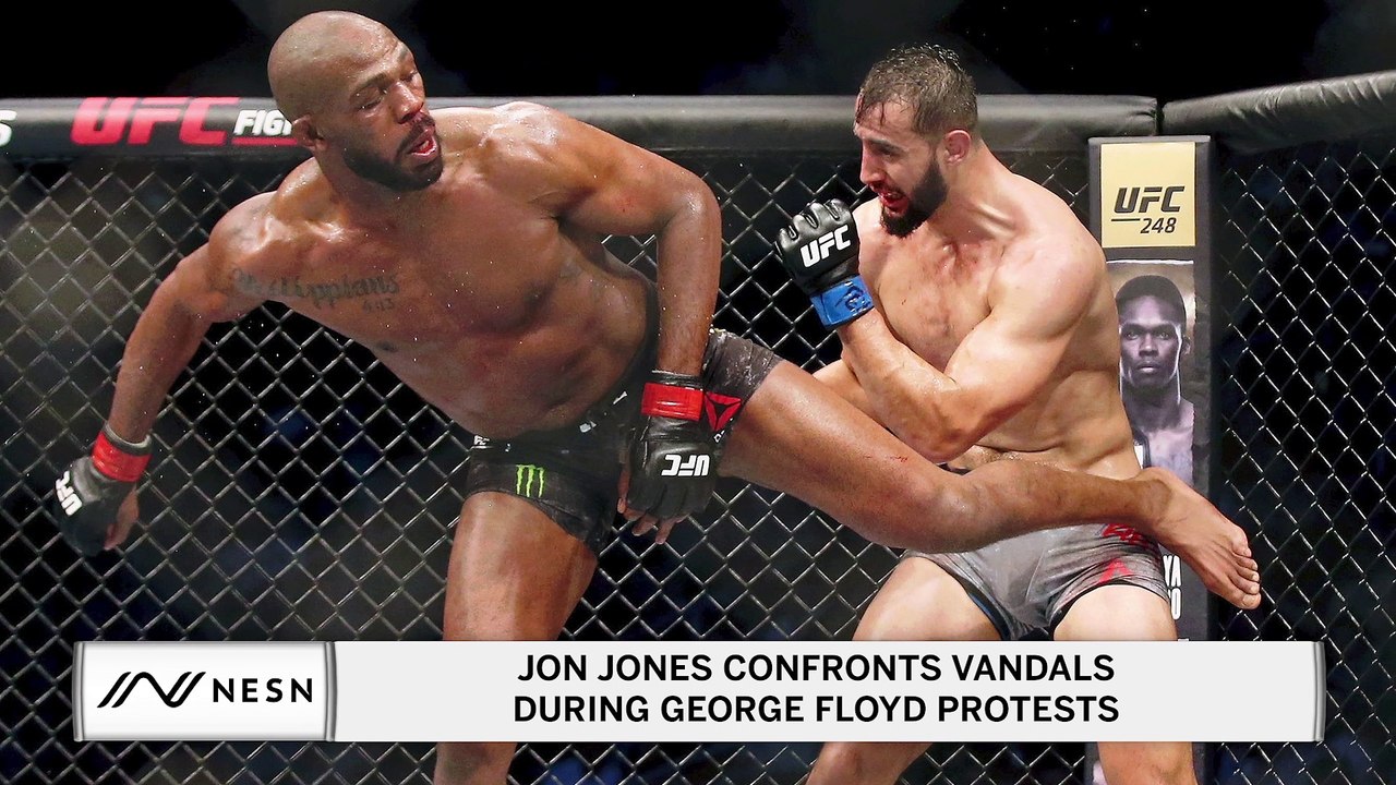 Jon Jones Confronts Vandals During George Floyd Protests