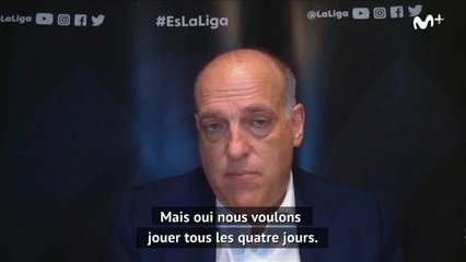 Liga - Tebas : "Ce ne sera pas facile de tenir notre plan de reprise"