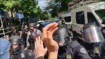 Violento enfrentamiento entre la policía y los manifestantes por la muerte de George Floyd en Portland